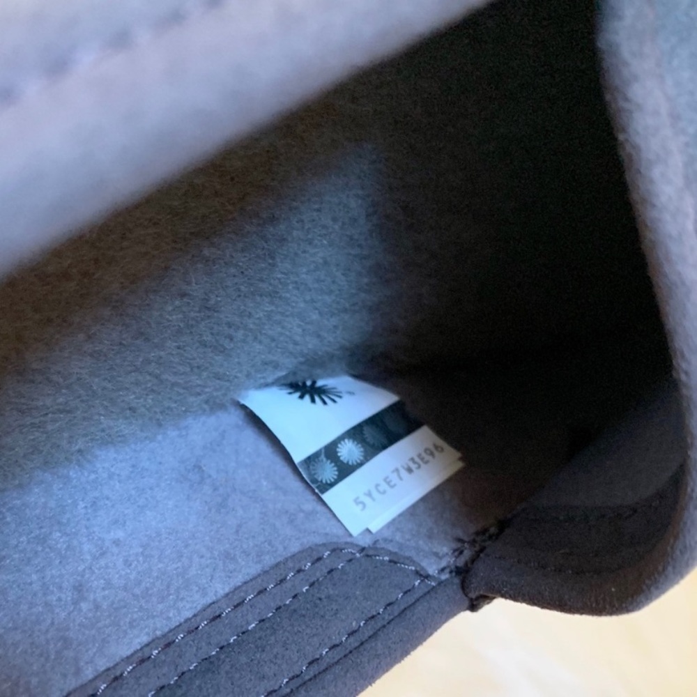 UGG Dark Grey Dex Water Resistant Suede Loafers - Picture 6 of 7
